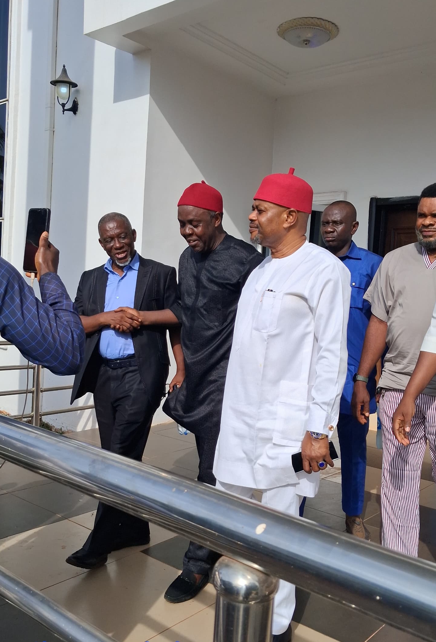 Chief Uche Nnaji Pays Condolence Visit to the Family of Barr. George Ogara